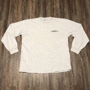 Vintage Outback America Shirt Men's XL Gray Deer Long Sleeve Graphic Tee Y2K